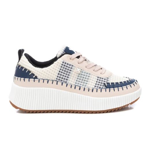 Deportivo textil con cordones tricolor Xti Navy
