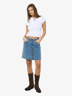 Falda 5 bolsillos con botones Noisy May Light Columbia