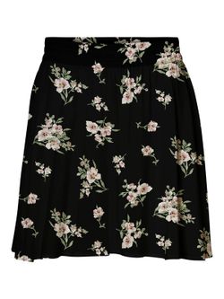 Falda corta con estampado floral Vero Moda Black