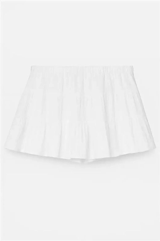 Falda corta con paneles Balmohk White