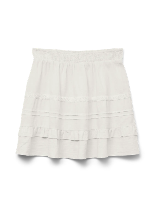 Falda corta con volantes Vero Moda Snow White