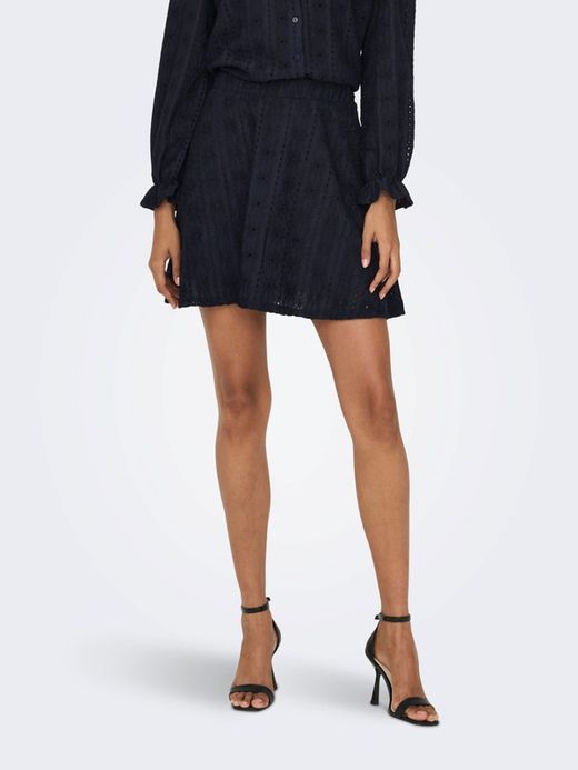 Falda corta skater con calados Jdy Night Sky