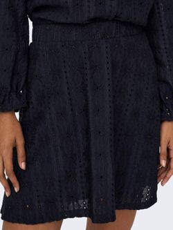 Falda corta skater con calados Jdy Night Sky