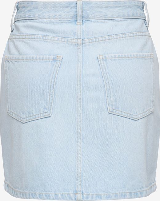 Falda corta tejana 5 bolsillos Only Light Blue Bleached Denim