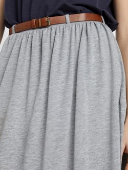 Falda larga con cinturón polipiel Vero Moda Light Grey Mela