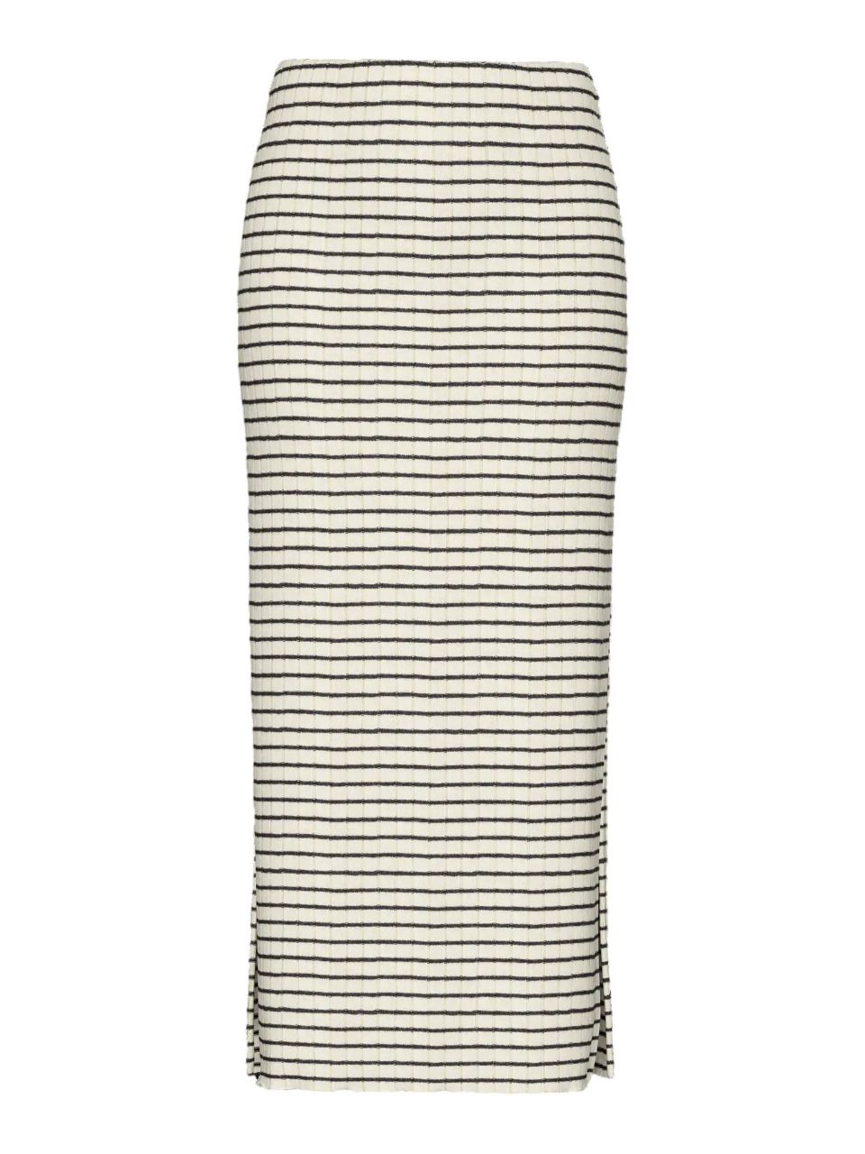 Falda larga de rayas Pieces Birch 4XL