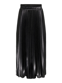 Falda larga plisada con brillo Only Black