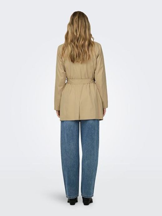 Gabardina básica con cinturón Only Ginger Rot