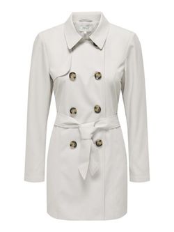 Gabardina básica con cinturón Only Moonbean