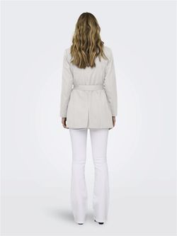 Gabardina básica con cinturón Only Moonbean