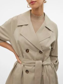 Gabardina con cinturón Vero Moda Laurel Wreath