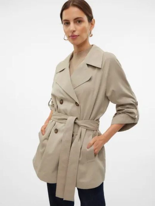 Gabardina con cinturón Vero Moda Laurel Wreath