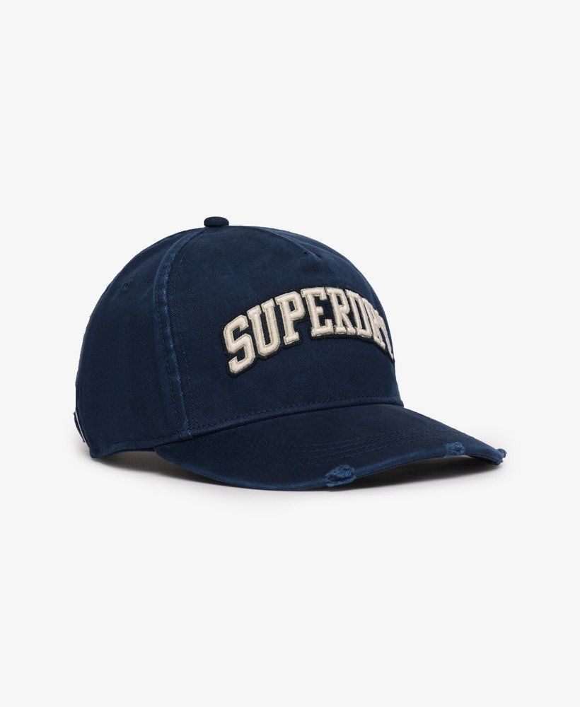 Gorra clean up con letras branding Superdry Navy