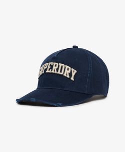 Gorra clean up con letras branding Superdry Navy