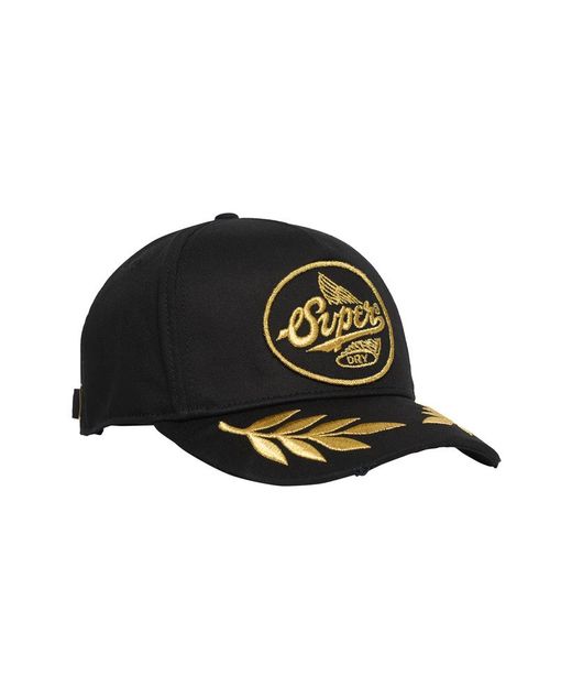 Gorra con letras branding Superdry Black