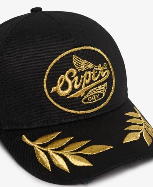 Gorra con letras branding Superdry Black
