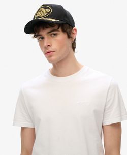 Gorra con letras branding Superdry Black