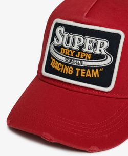 Gorra con letras branding Superdry Red