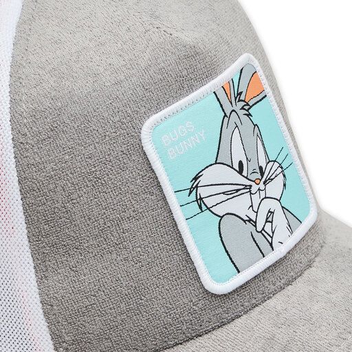 Gorra de microrejilla Bugs Bunny Capslab Light Grey Mela