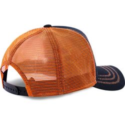 Gorra trucker bicolor Goku Capslab Black & Orange