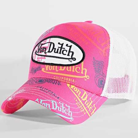 Gorra trucker bicolor VD Von Dutch Pink