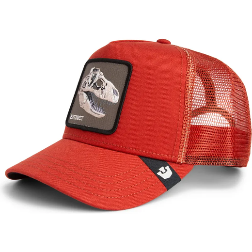 Gorra trucker calavera dinosaurio Goorin Bros Crimson