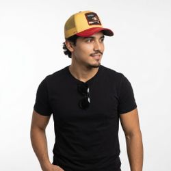 Gorra trucker combinada águila Goorin Bros Gold
