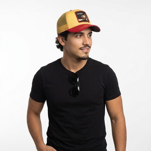 Gorra trucker combinada águila Goorin Bros Gold