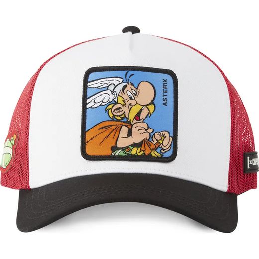 Gorra trucker combinada Asterix Capslab Red