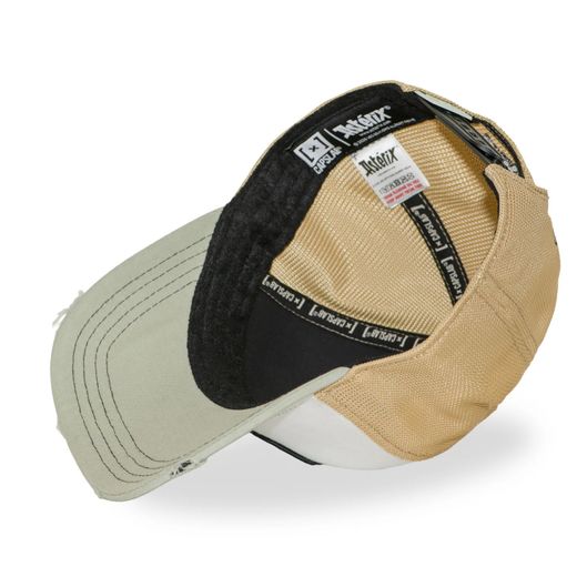 Gorra trucker combinada Asterix Capslab Sand