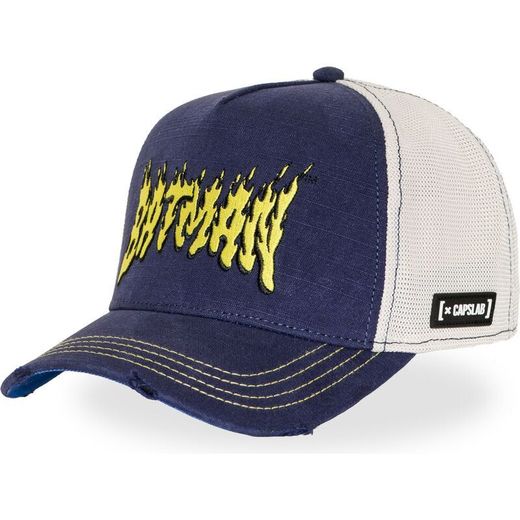 Gorra trucker combinada Batman Capslab Beige