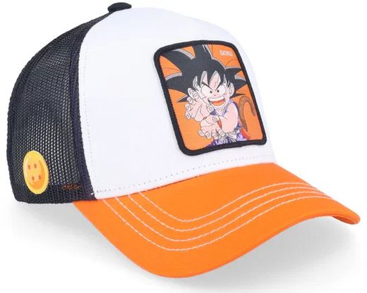 Gorra trucker combinada Goku Capslab Orange