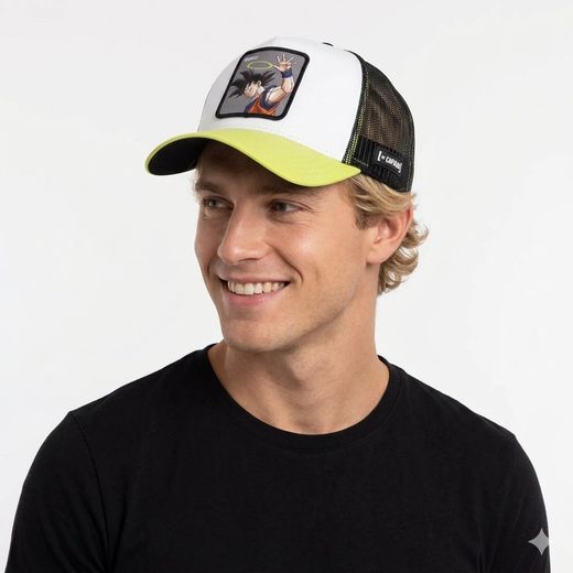 Gorra trucker combinada Goku Capslab Yellow