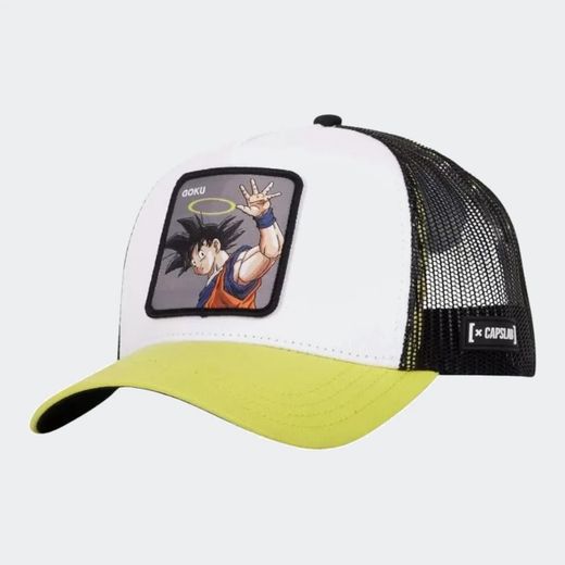 Gorra trucker combinada Goku Capslab Yellow
