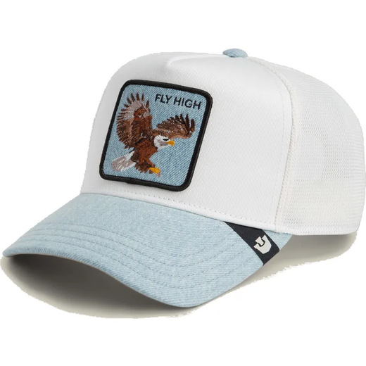 Gorra trucker combinada Goorin Bros Denim Bleach
