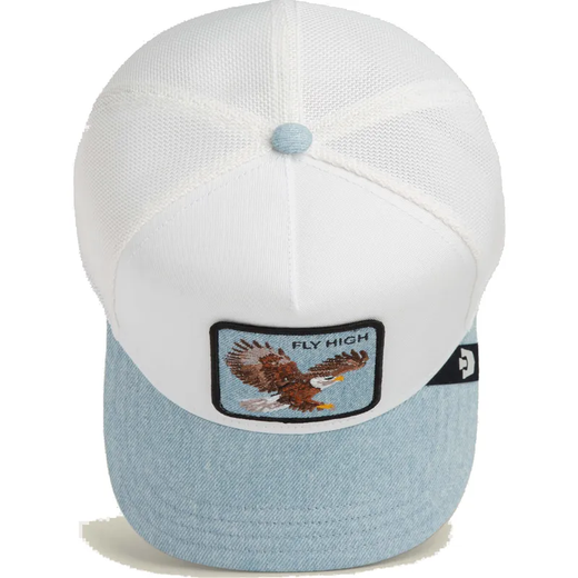 Gorra trucker combinada Goorin Bros Denim Bleach