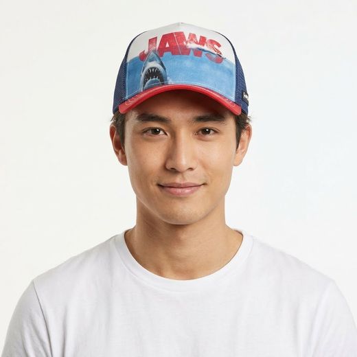 Gorra trucker combinada Jaws Capslab Navy