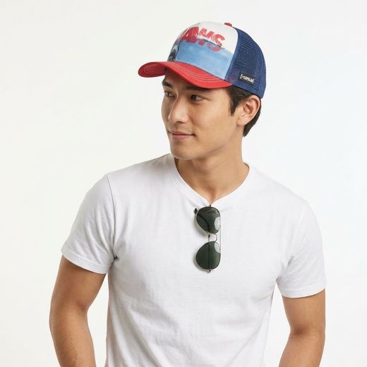Gorra trucker combinada Jaws Capslab Navy