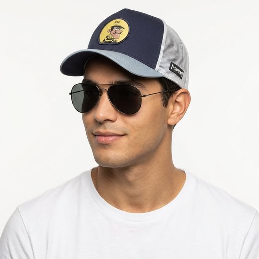 Gorra trucker combinada Joe Capslab White