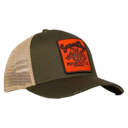 Gorra trucker combinada Superdry Oil Green