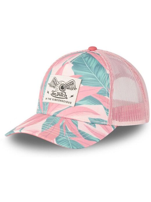 Gorra trucker con estampado tropical Von Dutch Rose