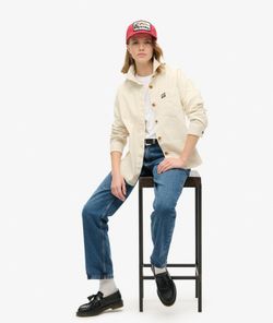 Gorra trucker con letras branding bordadas Superdry Red