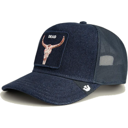 Gorra trucker denim calavera Goorin Bros Denim Darkblue