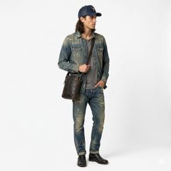 Gorra trucker denim calavera Goorin Bros Denim Darkblue