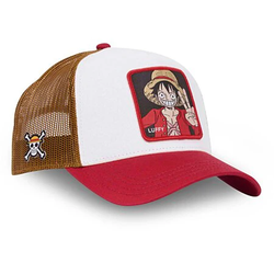Gorra trucker combinada Luffy Capslab Red