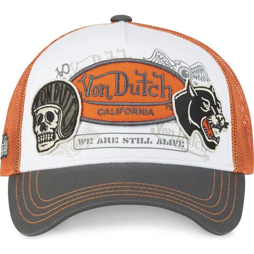 Gorra trucker Patches 06 Von Dutch Orange