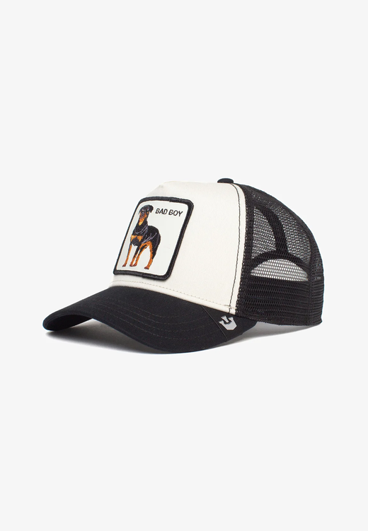 Gorra trucker The Baddest Boy Goorin Bros White