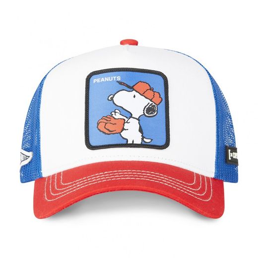 Gorra trucker tricolor Peanuts Capslab White