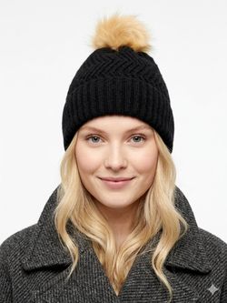 Gorro con pompón Vero Moda Black