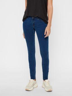 Basic 5 Taschen Jegging elastisch Noisy May Medium Blue